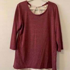 3/4 length sleeve top